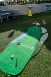 Custom putting greens from Steve LaPorte Indoor Greens.